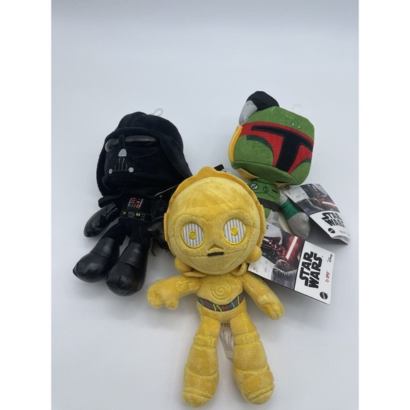 Star Wars Basic 8-Inch– Darth Vader, 3CPO,Boba Fett Plush bundle - Picture 1 of 1
